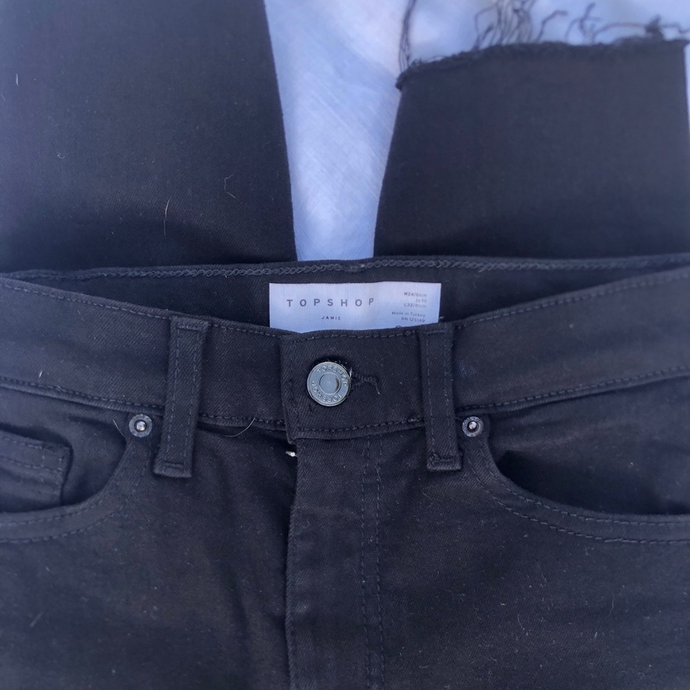 Topshop Jamie Black Jeans